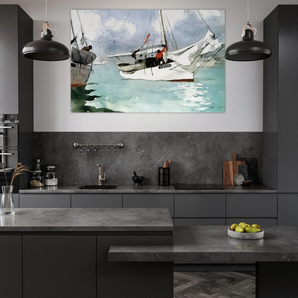FISHING BOATS KEY WEST Poster | Winslow Homer Poster | Winslow Homer Store