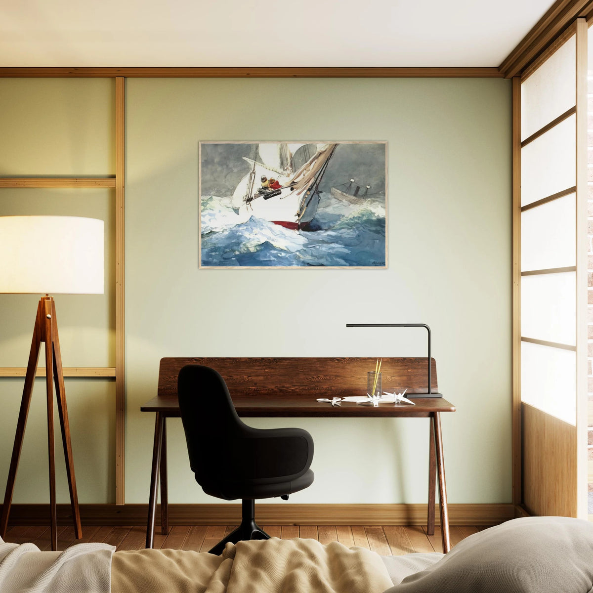 DIAMOND SHOAL Framed Poster | Winslow Homer Framed Prints Wall Art | Winslow Homer Store