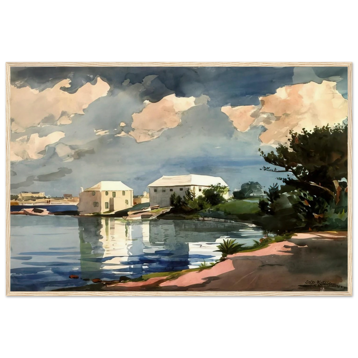 SALT KETTLE BERMUDA Framed Poster | Winslow Homer Framed Prints Wall Art | Winslow Homer Store