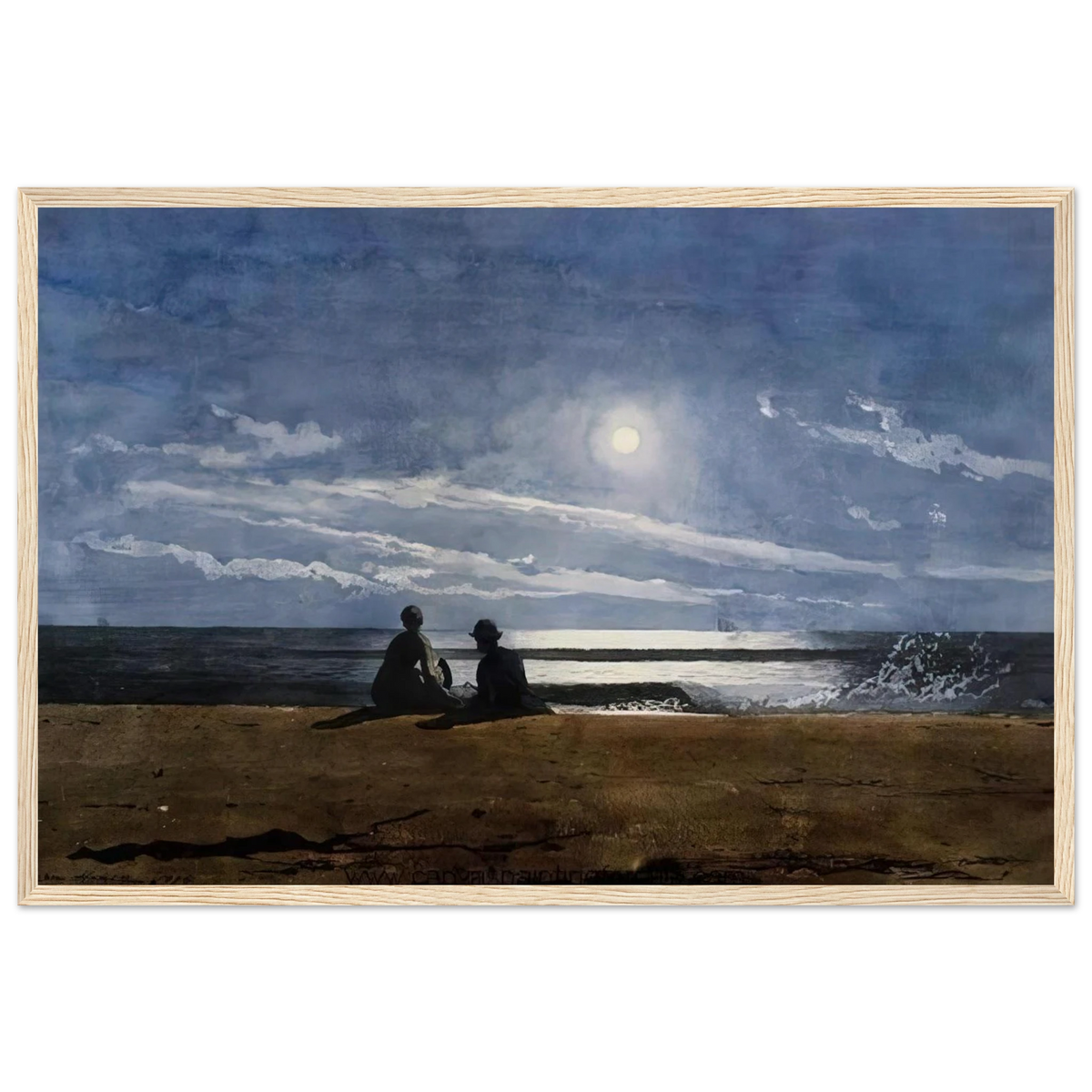 MOONLIGHT Framed Poster | Winslow Homer Framed Prints Wall Art | Winslow Homer Store