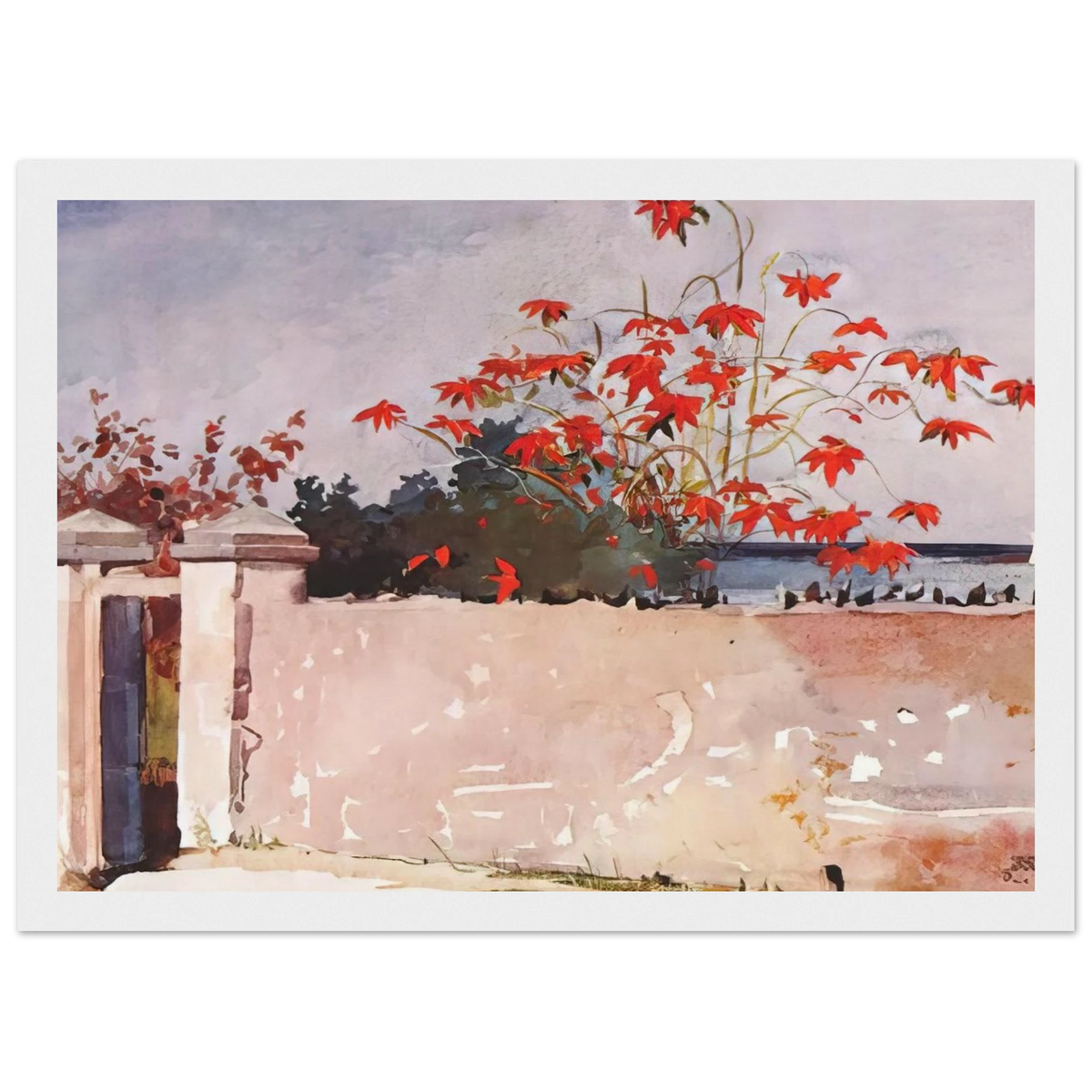 A WALL NASSAU Framed Poster | Winslow Homer Framed Prints Wall Art | Winslow Homer Store
