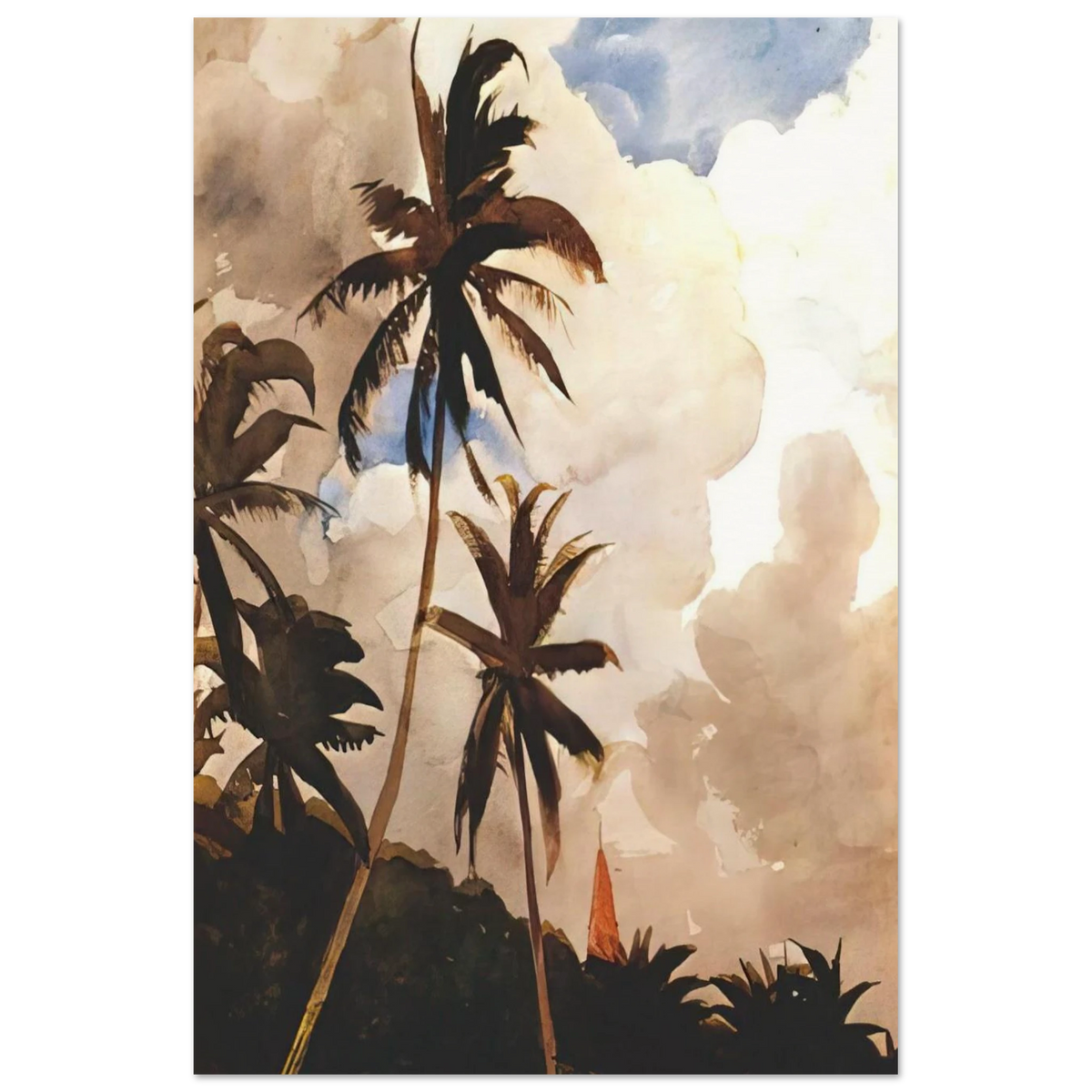 PALM TREES BAHAMAS Poster | Winslow Homer Poster | Winslow Homer Store