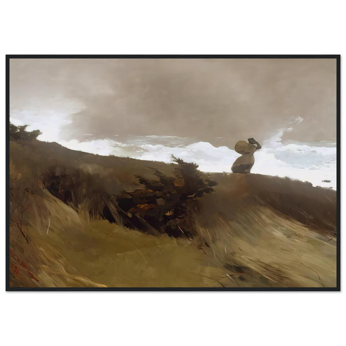 THE WEST WIND Framed Poster | Winslow Homer Framed Prints Wall Art | Winslow Homer Store