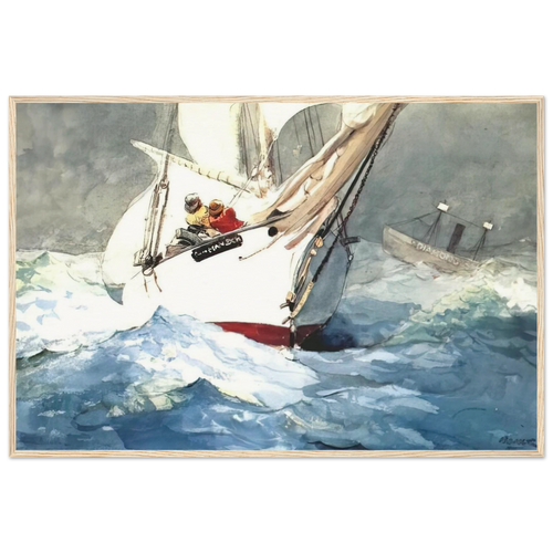 DIAMOND SHOAL Framed Poster | Winslow Homer Framed Prints Wall Art | Winslow Homer Store