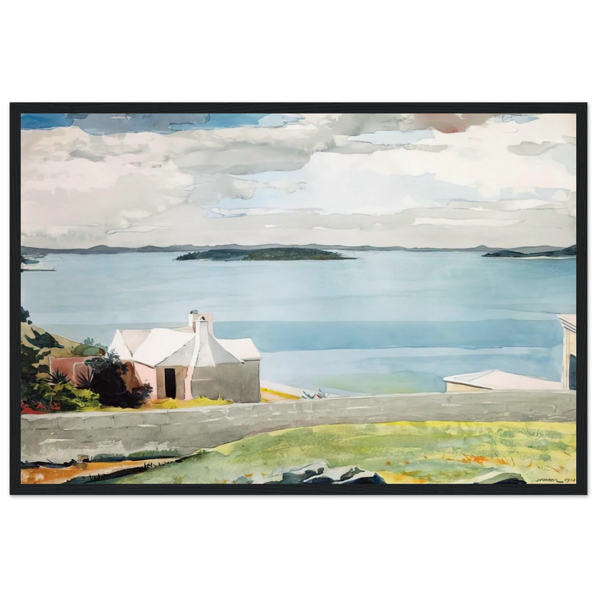 INLAND WATER BERMUDA Framed Poster | Winslow Homer Framed Prints Wall Art | Winslow Homer Store