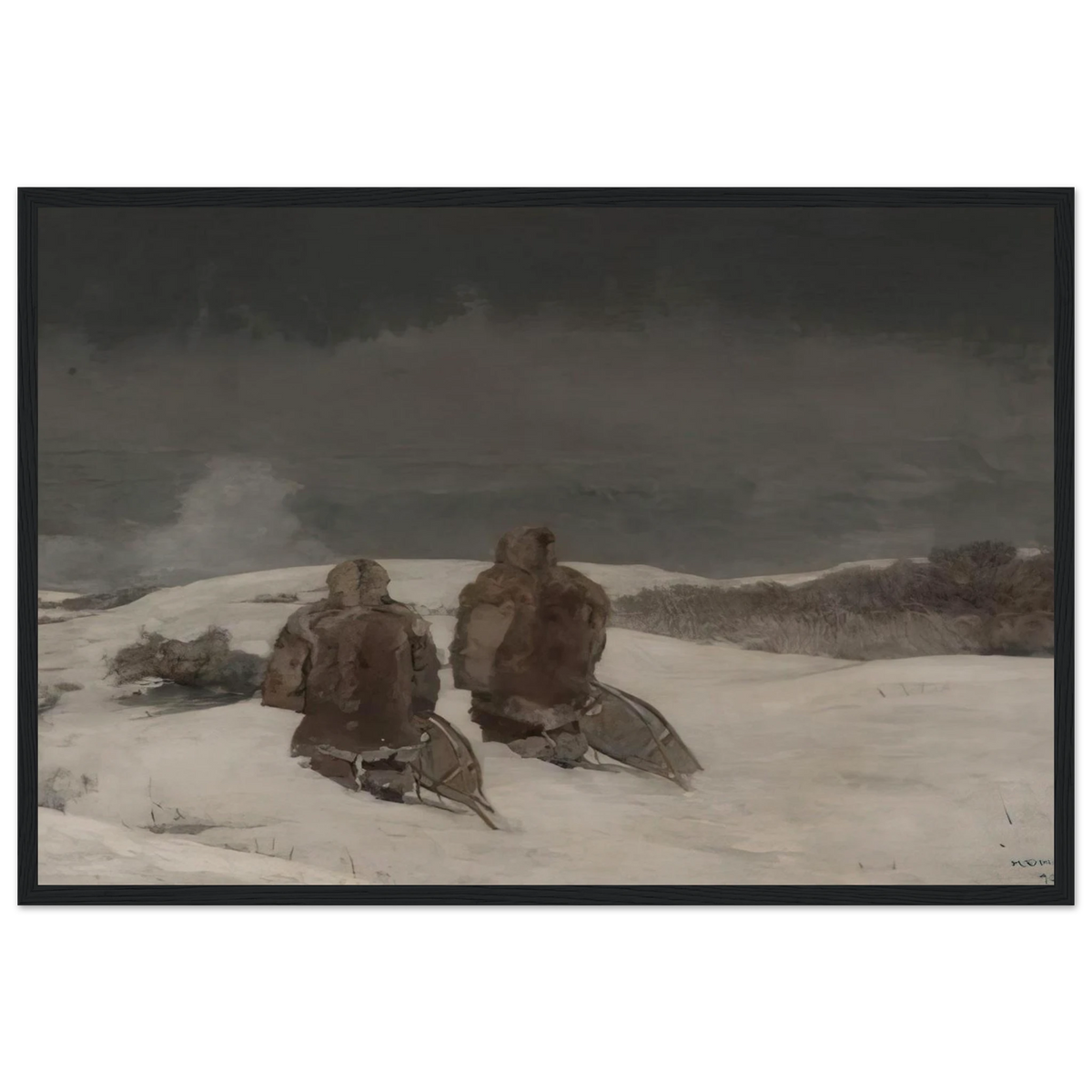 BELOW ZERO Framed Poster | Winslow Homer Framed Prints Wall Art | Winslow Homer Store