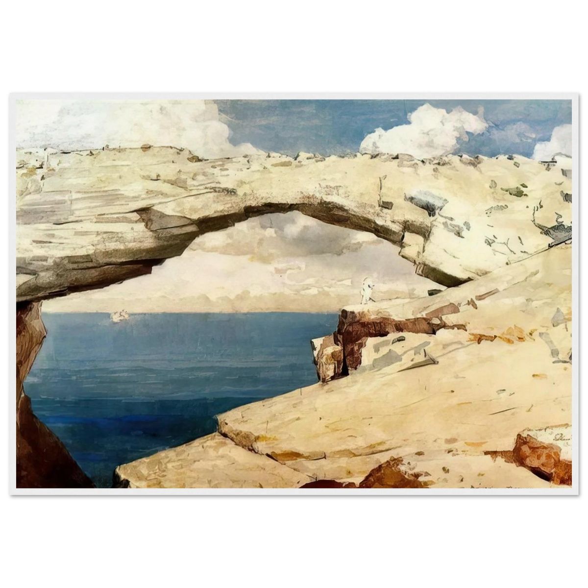 GLASS WINDOWS BAHAMAS 1885 Framed Poster | Winslow Homer Framed Prints Wall Art | Winslow Homer Store