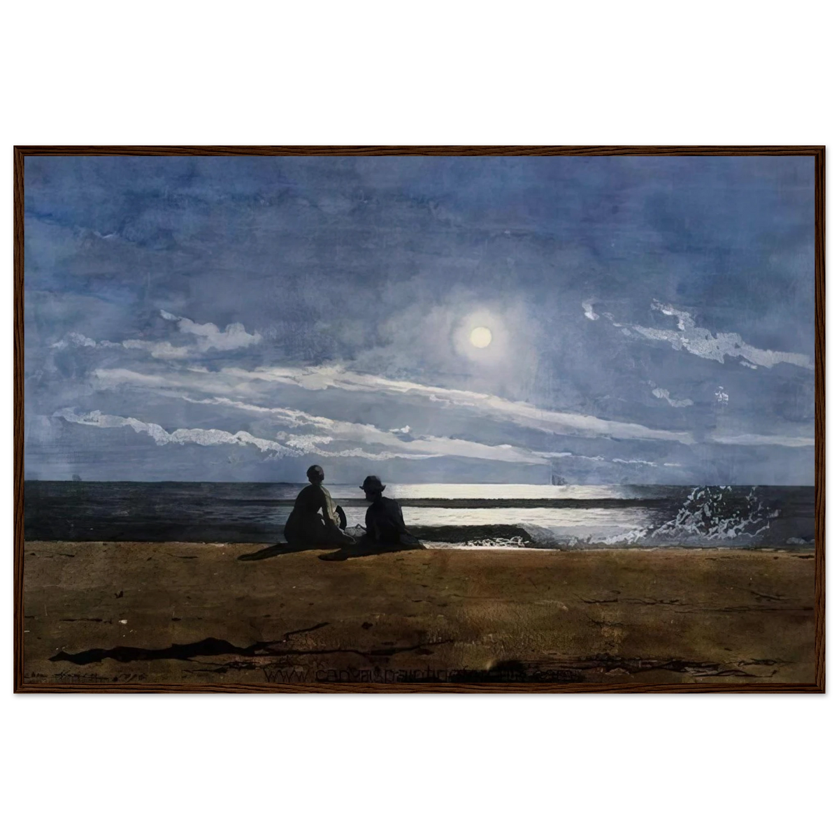 MOONLIGHT Framed Poster | Winslow Homer Framed Prints Wall Art | Winslow Homer Store