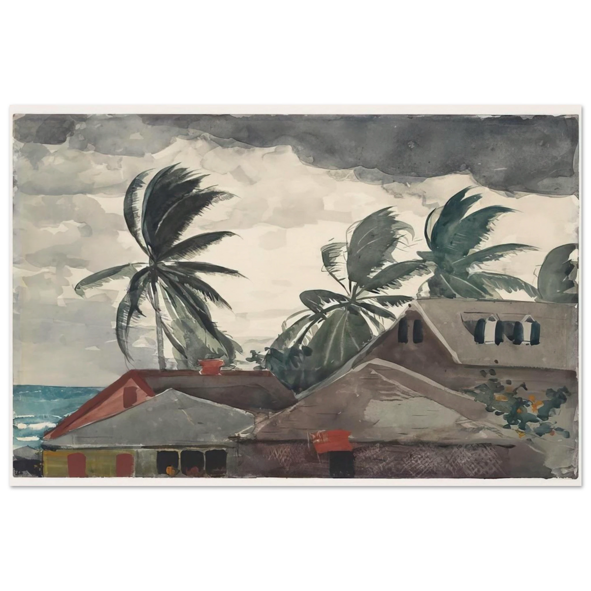 HURRICANE BAHAMAS 1898 Poster | Winslow Homer Poster | Winslow Homer Store