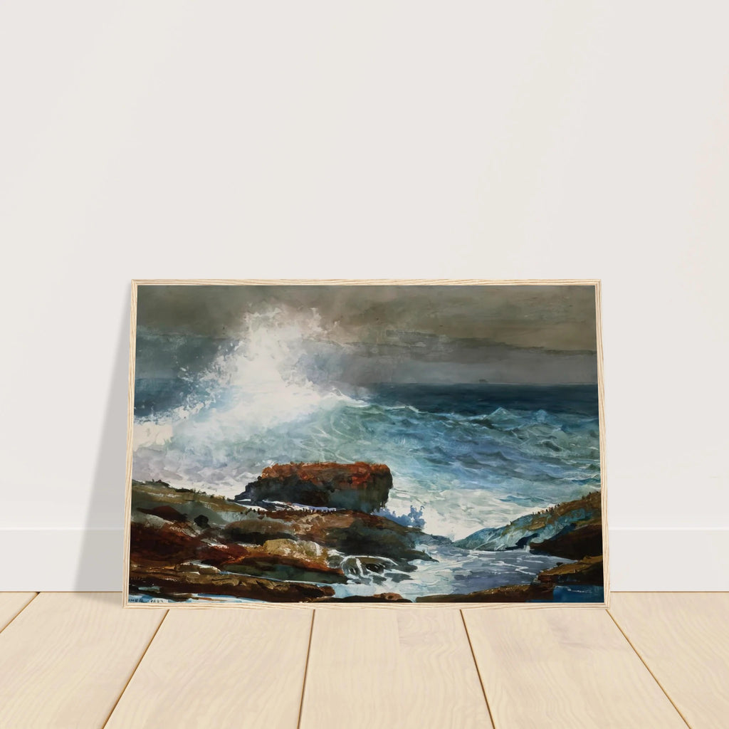 INCOMING TIDE SCARBORO MAINE Framed Poster | Winslow Homer Framed Prints Wall Art | Winslow Homer Store