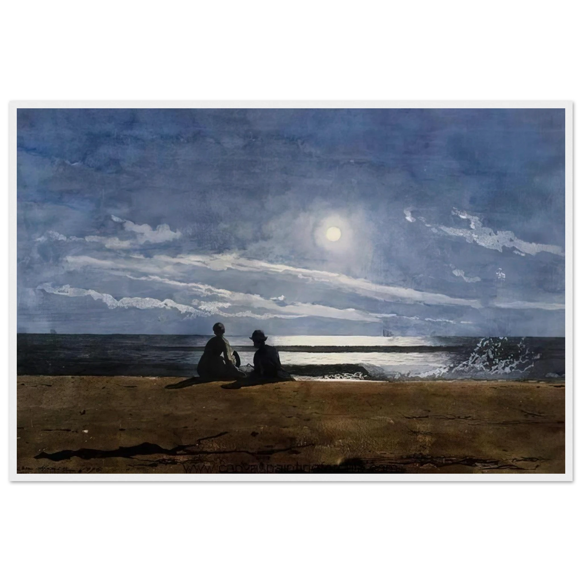 MOONLIGHT Framed Poster | Winslow Homer Framed Prints Wall Art | Winslow Homer Store