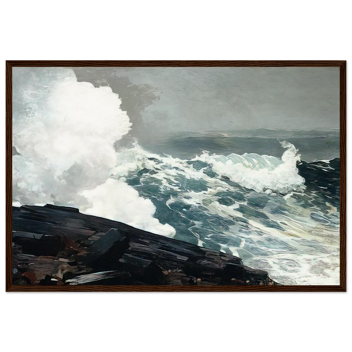 NORTHEASTER Framed Poster | Winslow Homer Framed Prints Wall Art | Winslow Homer Store