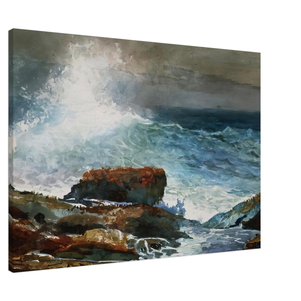 INCOMING TIDE SCARBORO MAINE Canvas | Winslow Homer Canvas | Winslow Homer Store