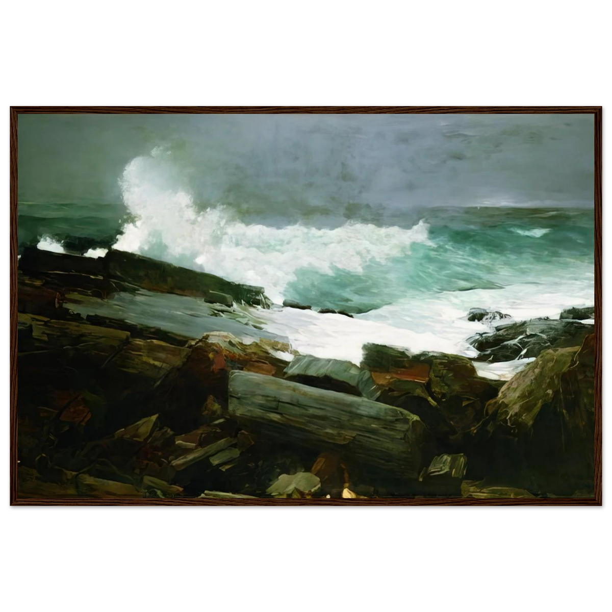WEATHERBEATEN 1894 Framed Poster | Winslow Homer Framed Prints Wall Art | Winslow Homer Store