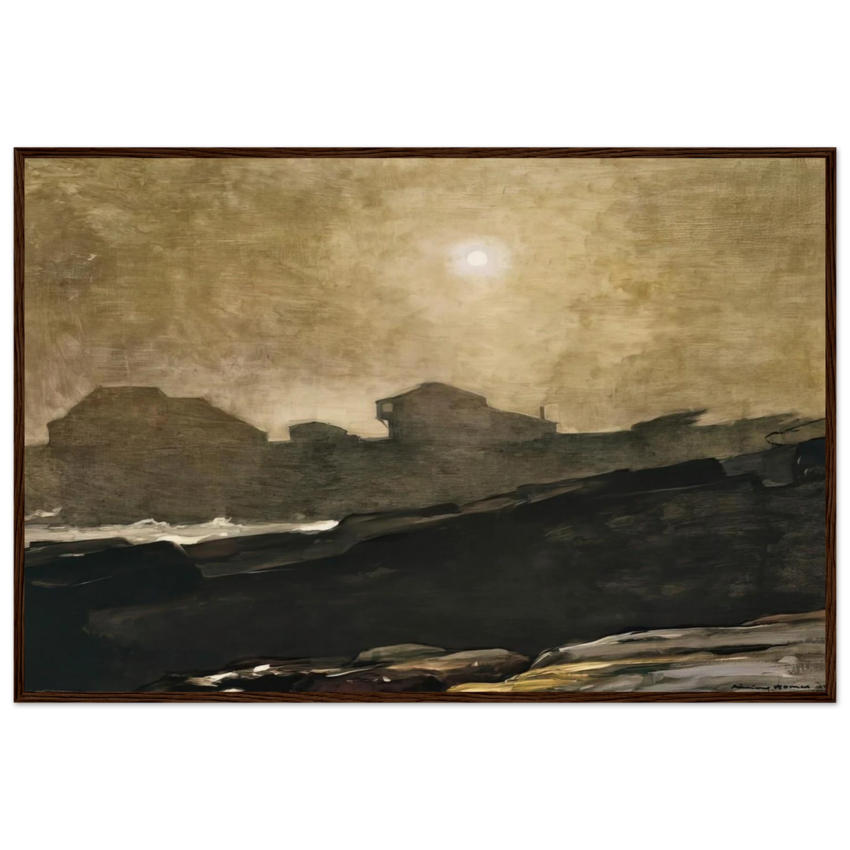 THE ARTISTS STUDIO IN AFTERNOON FOG 1894 Framed Poster | Winslow Homer Framed Prints Wall Art | Winslow Homer Store