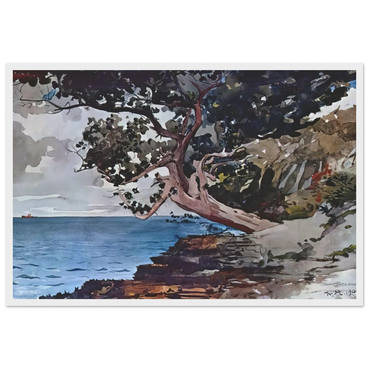 NORTH ROAD BERMUDA Framed Poster | Winslow Homer Framed Prints Wall Art | Winslow Homer Store