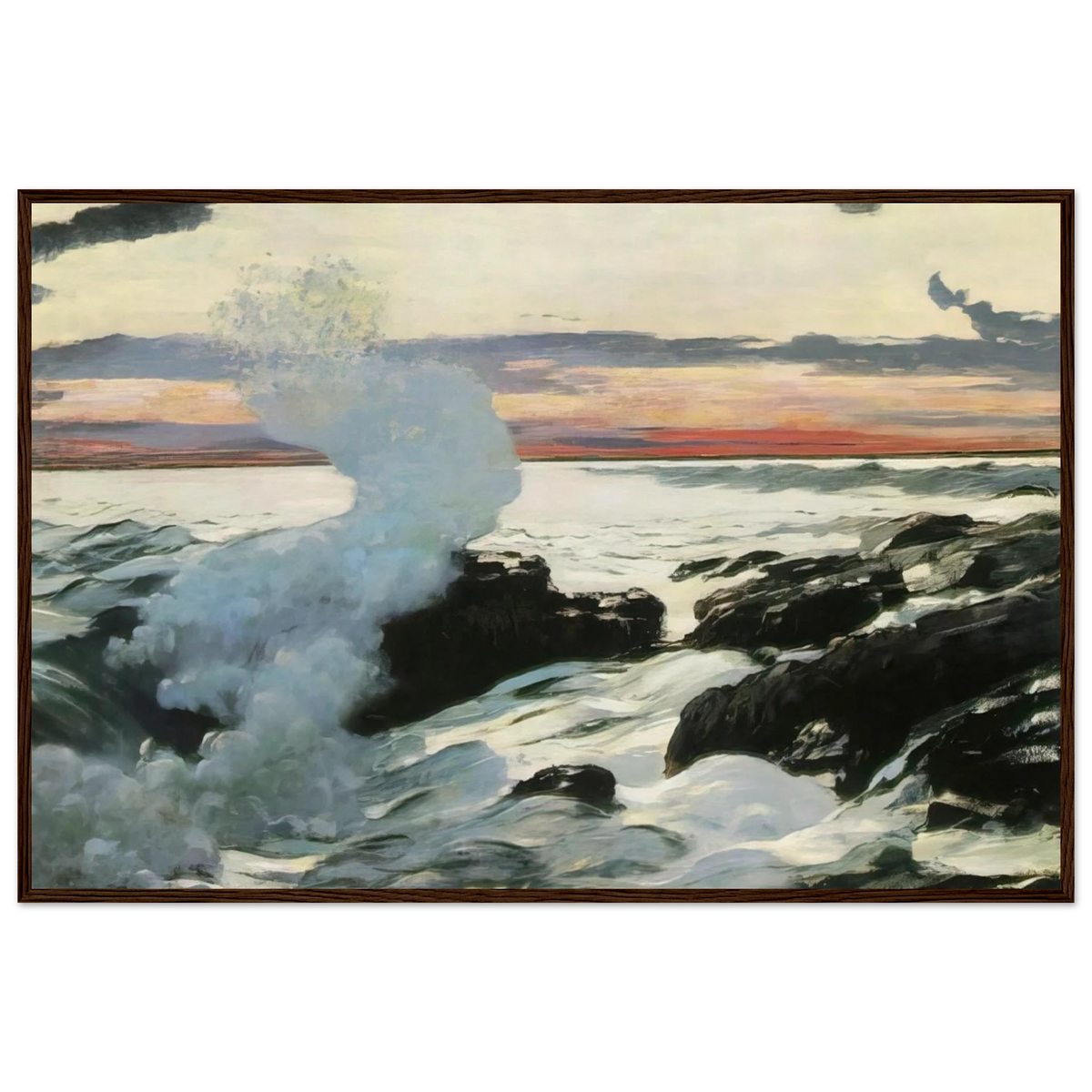 WEST POINT PROUT S NECK Framed Poster | Winslow Homer Framed Prints Wall Art | Winslow Homer Store