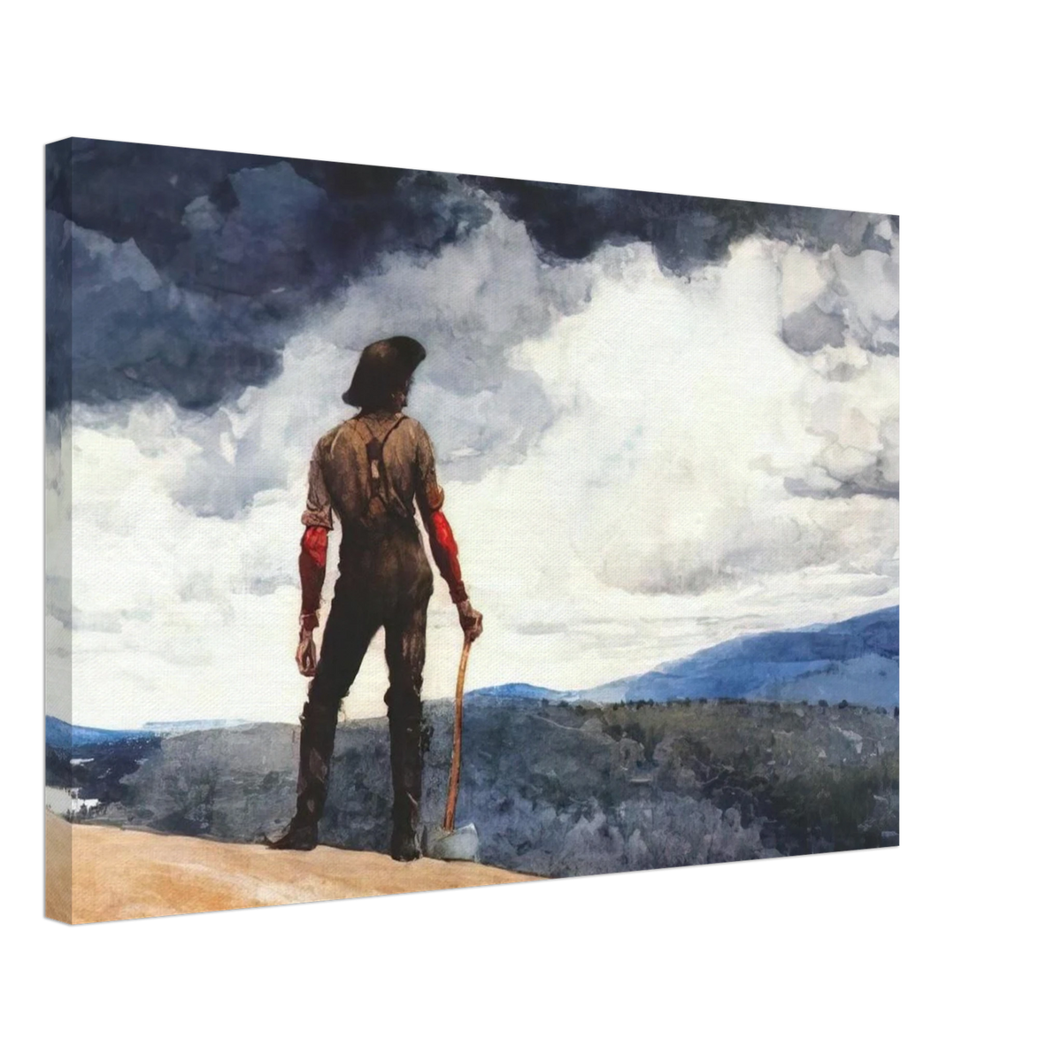 THE WOODCUTTER Canvas | Winslow Homer Canvas | Winslow Homer Store