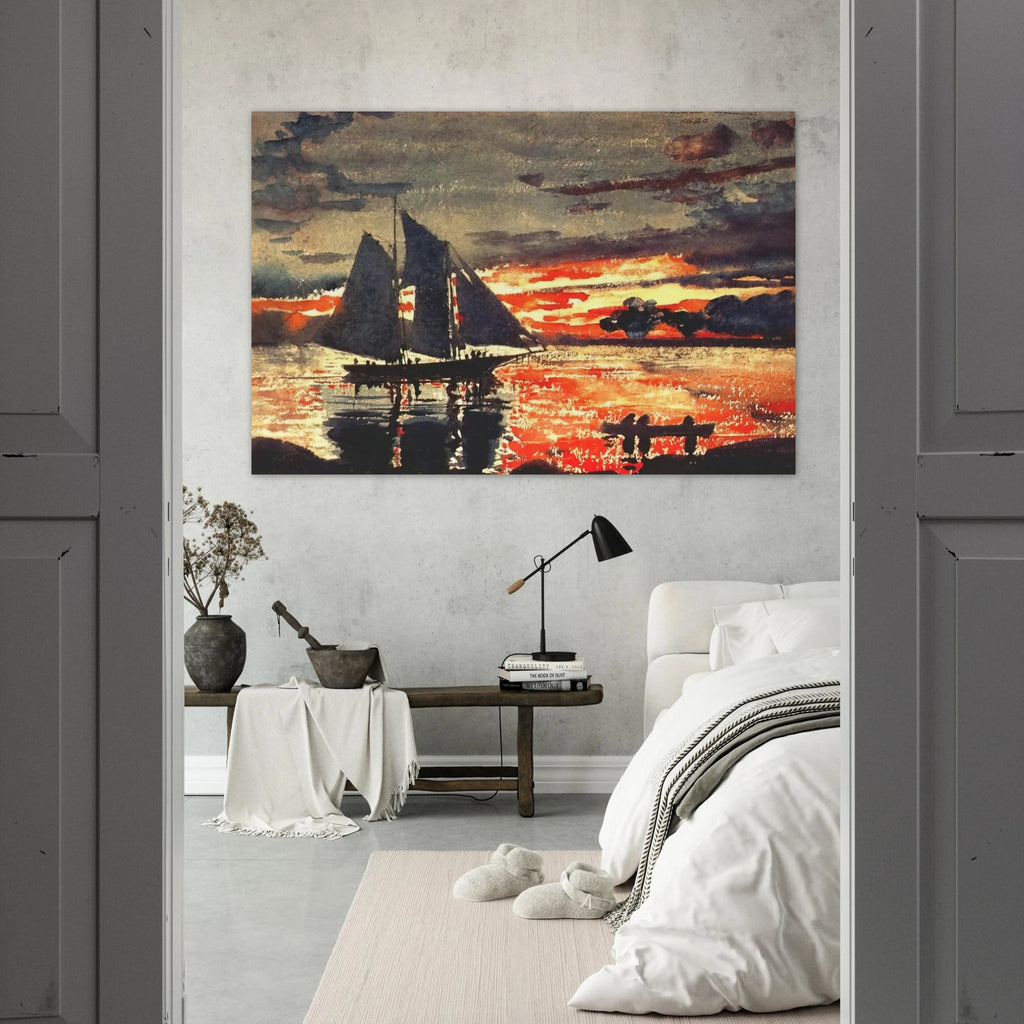 SUNSET FIRES Poster | Winslow Homer Poster | Winslow Homer Store
