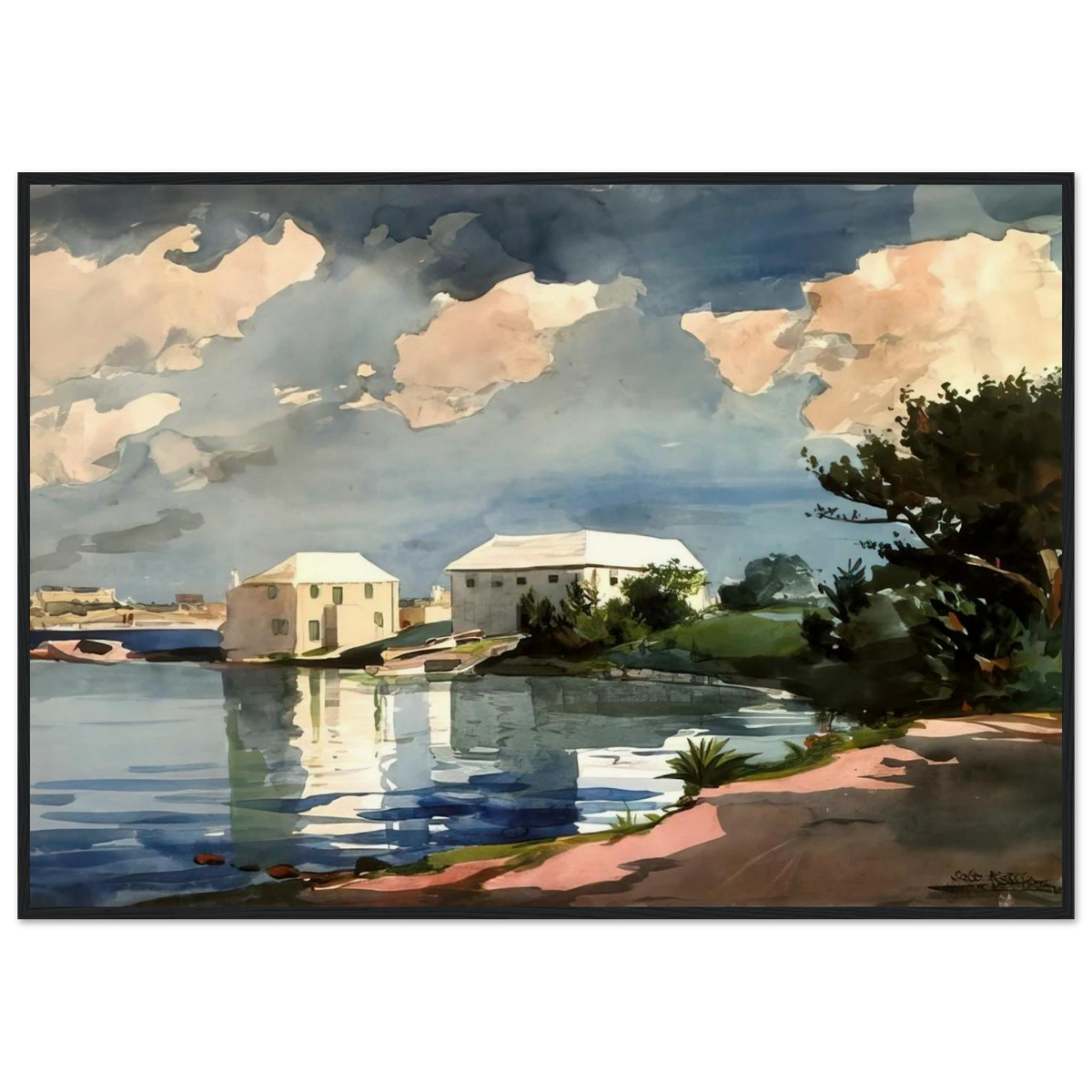 SALT KETTLE BERMUDA Framed Poster | Winslow Homer Framed Prints Wall Art | Winslow Homer Store