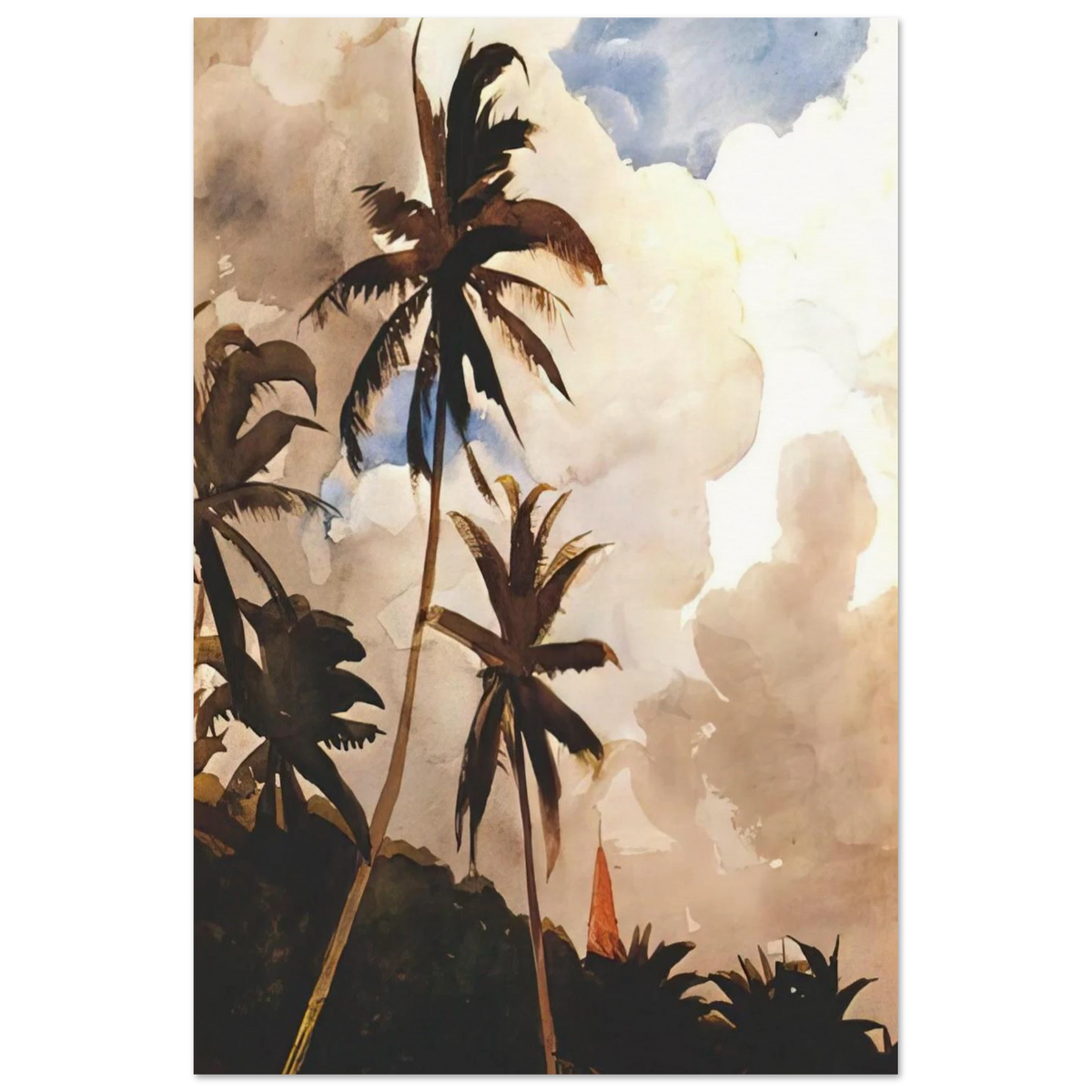 PALM TREES BAHAMAS Poster | Winslow Homer Poster | Winslow Homer Store