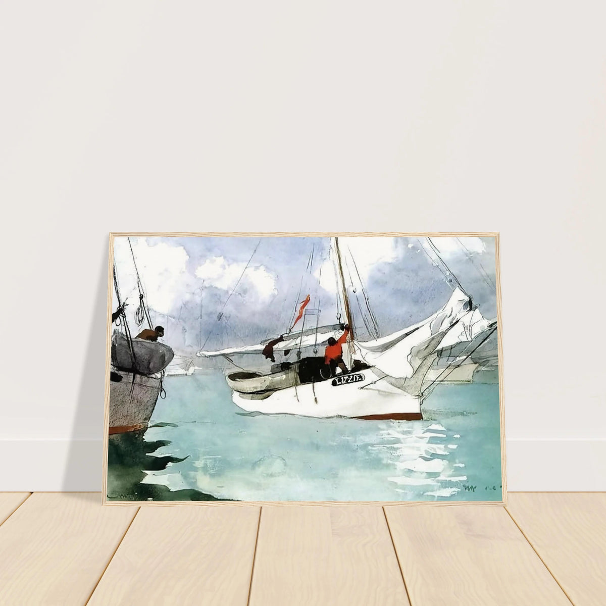 FISHING BOATS KEY WEST Framed Poster | Winslow Homer Framed Prints Wall Art | Winslow Homer Store