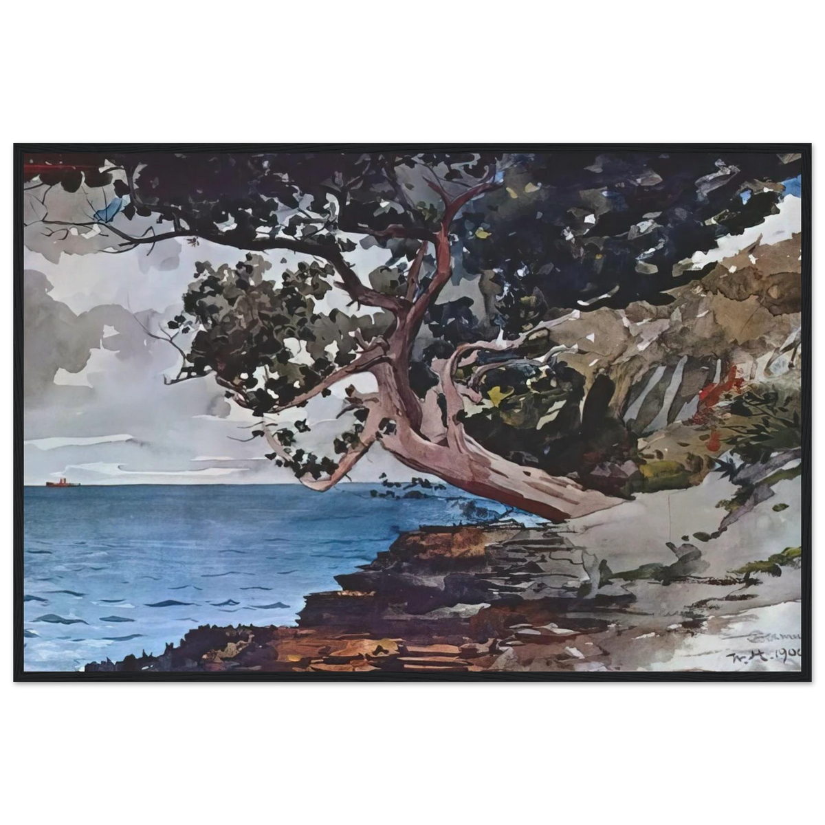 NORTH ROAD BERMUDA Framed Poster | Winslow Homer Framed Prints Wall Art | Winslow Homer Store