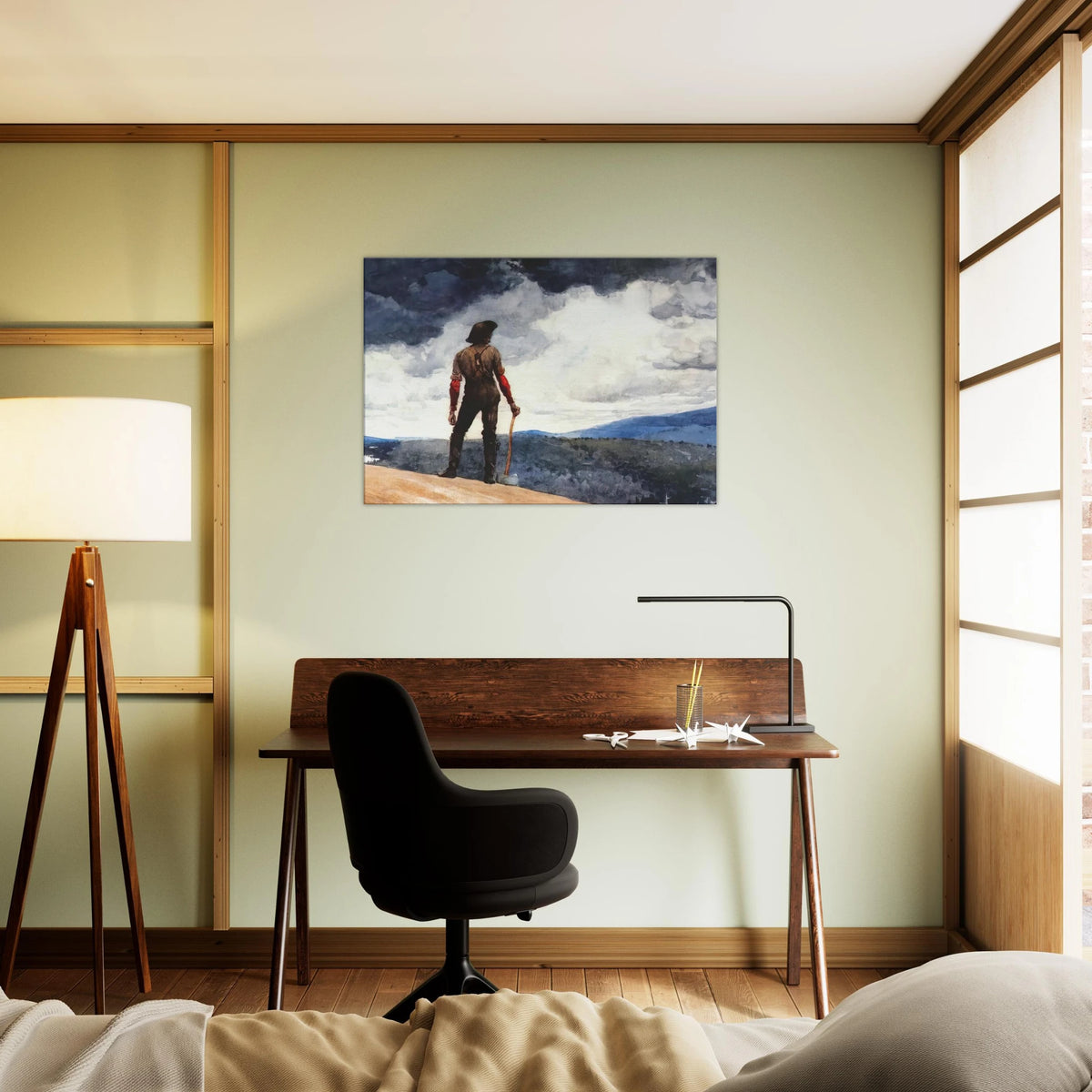 THE WOODCUTTER Canvas | Winslow Homer Canvas | Winslow Homer Store