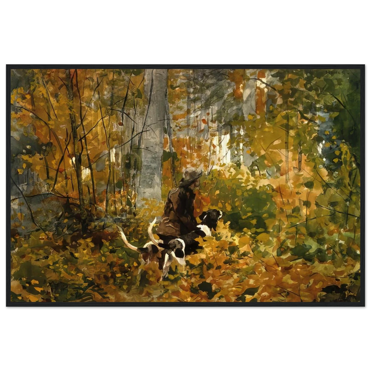 ON THE TRAIL Framed Poster | Winslow Homer Framed Prints Wall Art | Winslow Homer Store