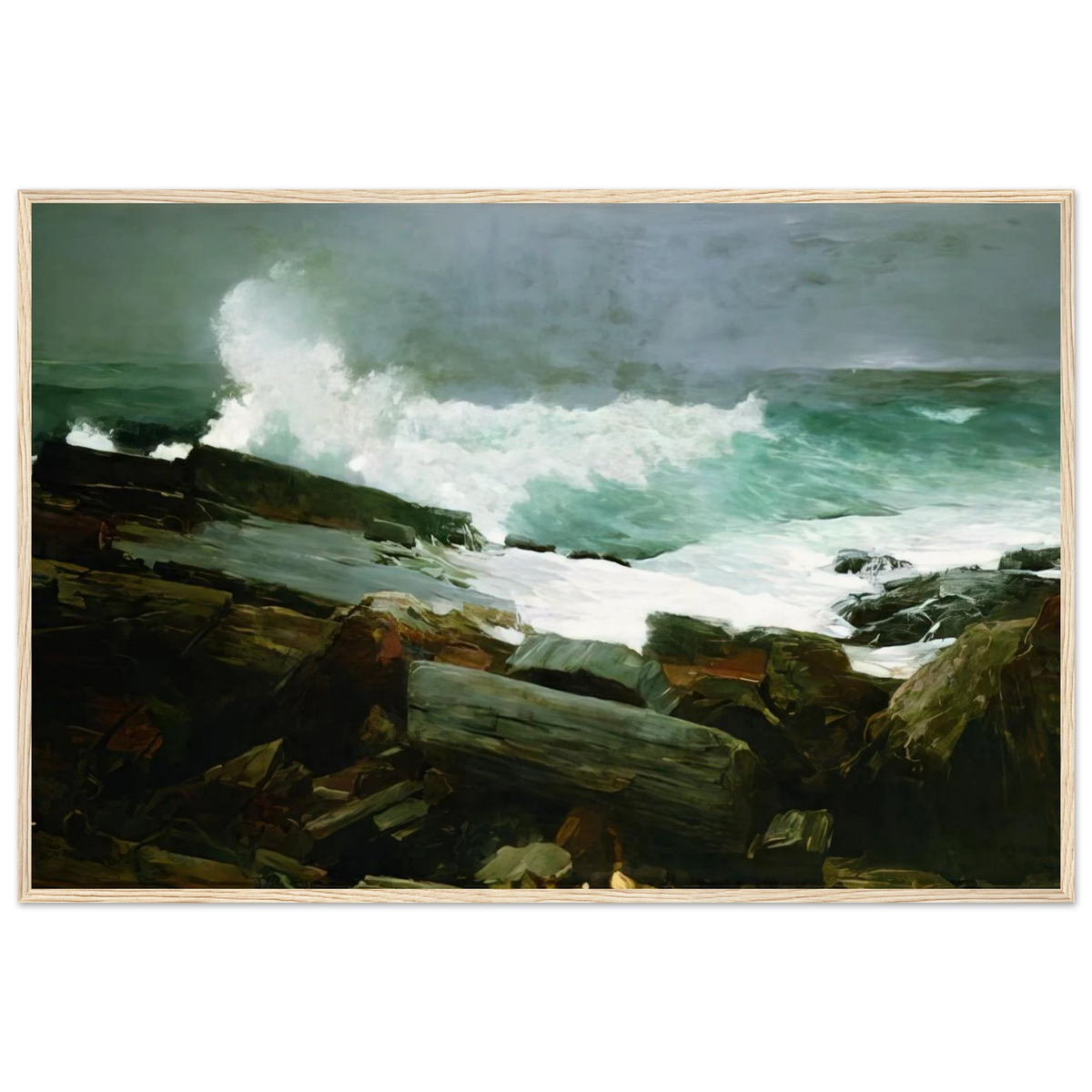WEATHERBEATEN 1894 Framed Poster | Winslow Homer Framed Prints Wall Art | Winslow Homer Store