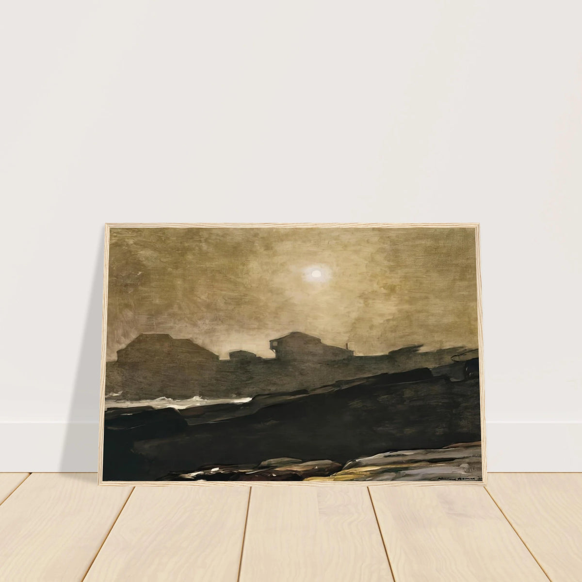 THE ARTISTS STUDIO IN AFTERNOON FOG 1894 Framed Poster | Winslow Homer Framed Prints Wall Art | Winslow Homer Store