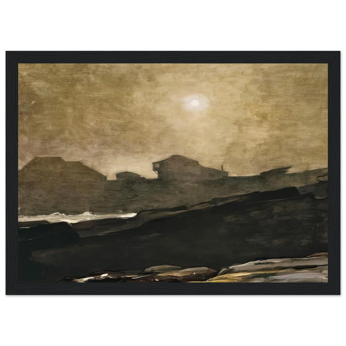 THE ARTISTS STUDIO IN AFTERNOON FOG 1894 Framed Poster | Winslow Homer Framed Prints Wall Art | Winslow Homer Store