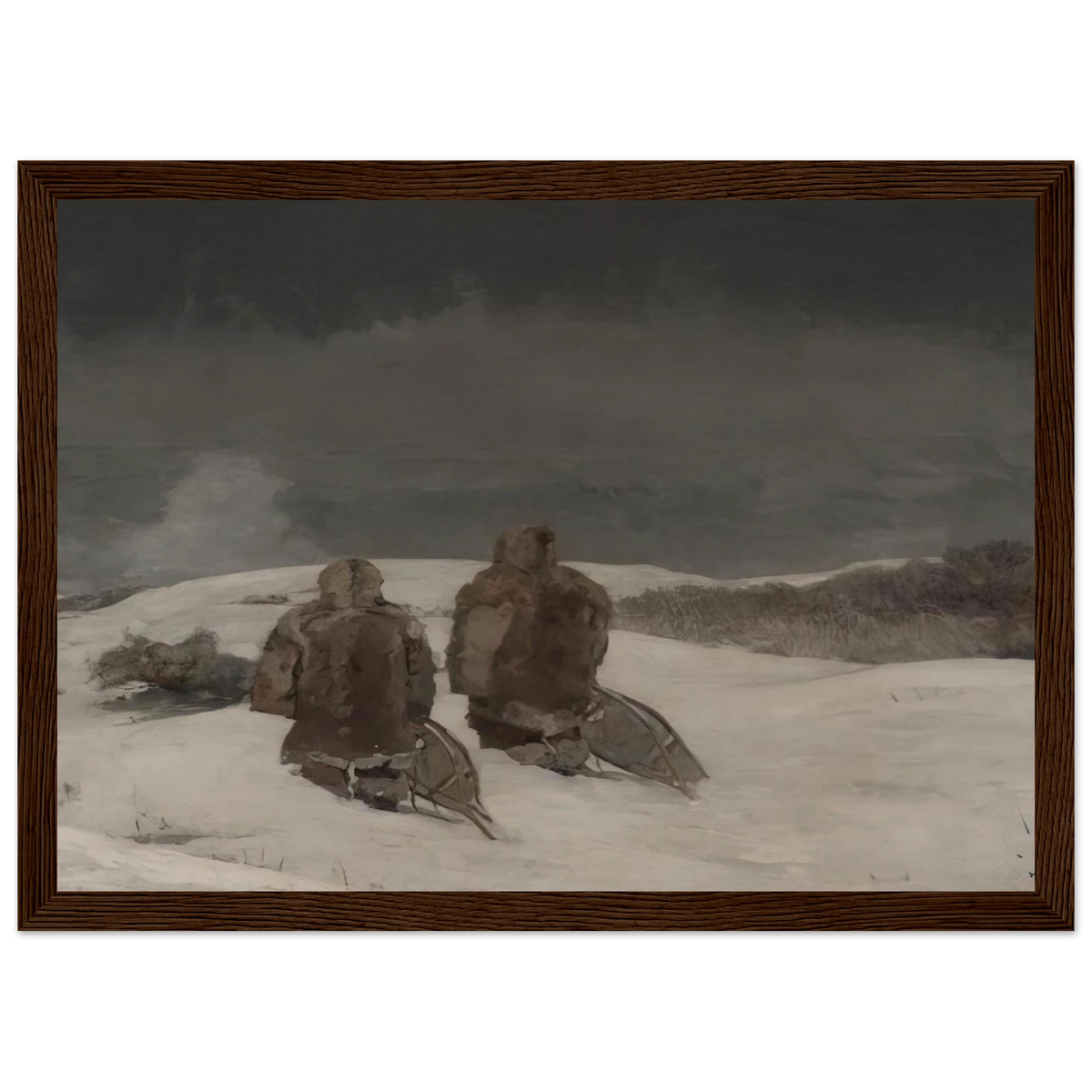 BELOW ZERO Framed Poster | Winslow Homer Framed Prints Wall Art | Winslow Homer Store