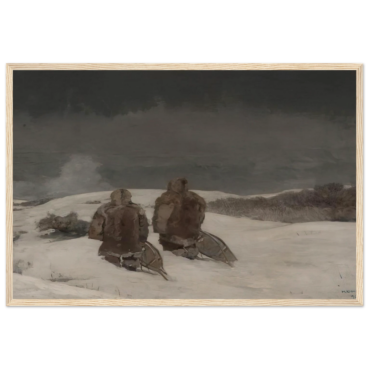 BELOW ZERO Framed Poster | Winslow Homer Framed Prints Wall Art | Winslow Homer Store
