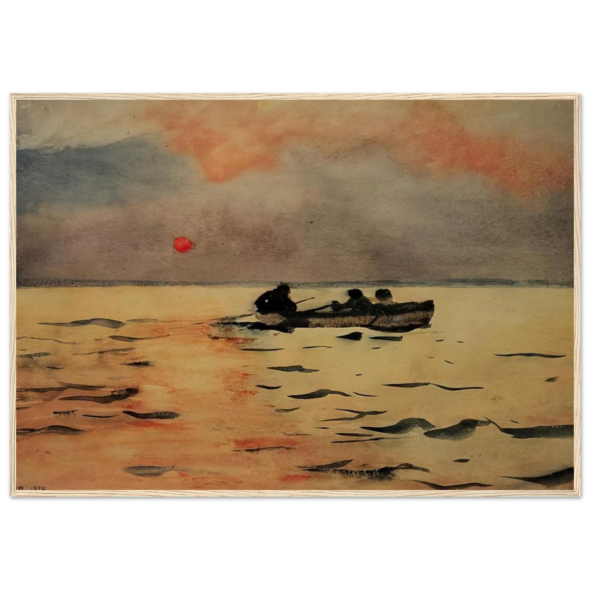 ROWING HOME Framed Poster | Winslow Homer Framed Prints Wall Art | Winslow Homer Store