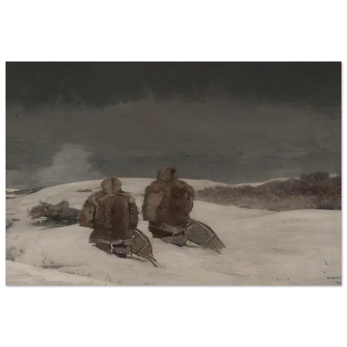 BELOW ZERO Poster | Winslow Homer Poster | Winslow Homer Store