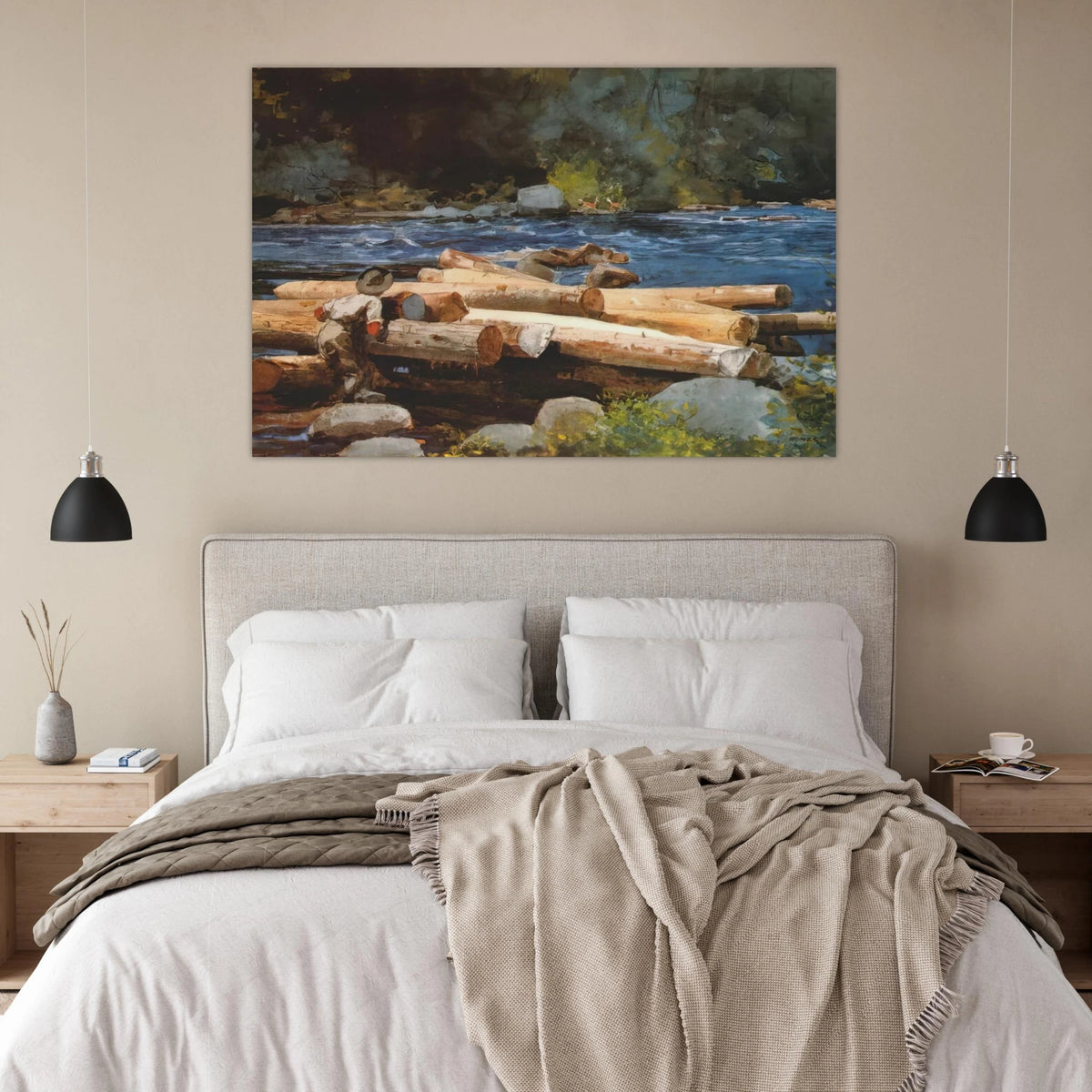 HUDSON RIVER Poster | Winslow Homer Poster | Winslow Homer Store