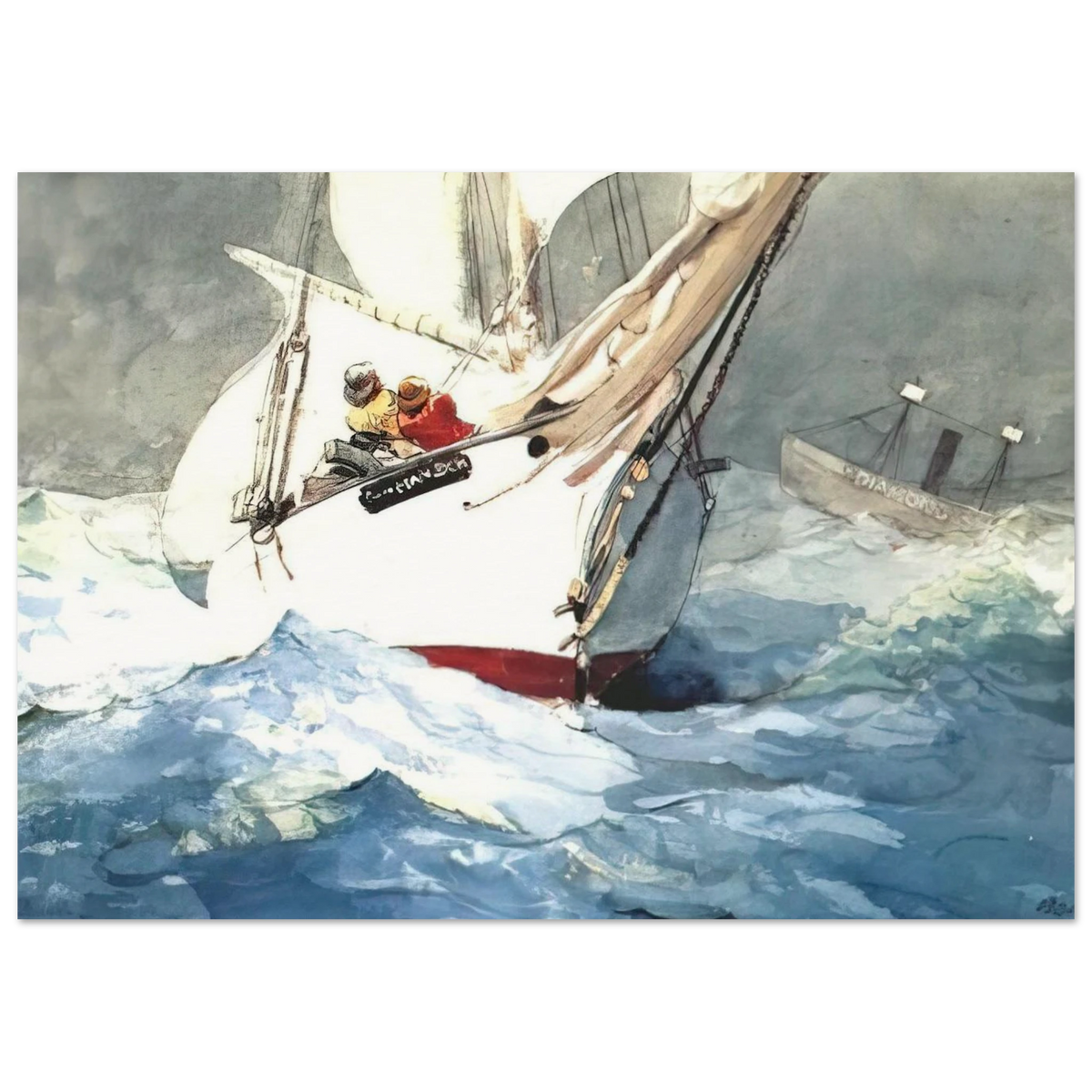 DIAMOND SHOAL Poster | Winslow Homer Poster | Winslow Homer Store