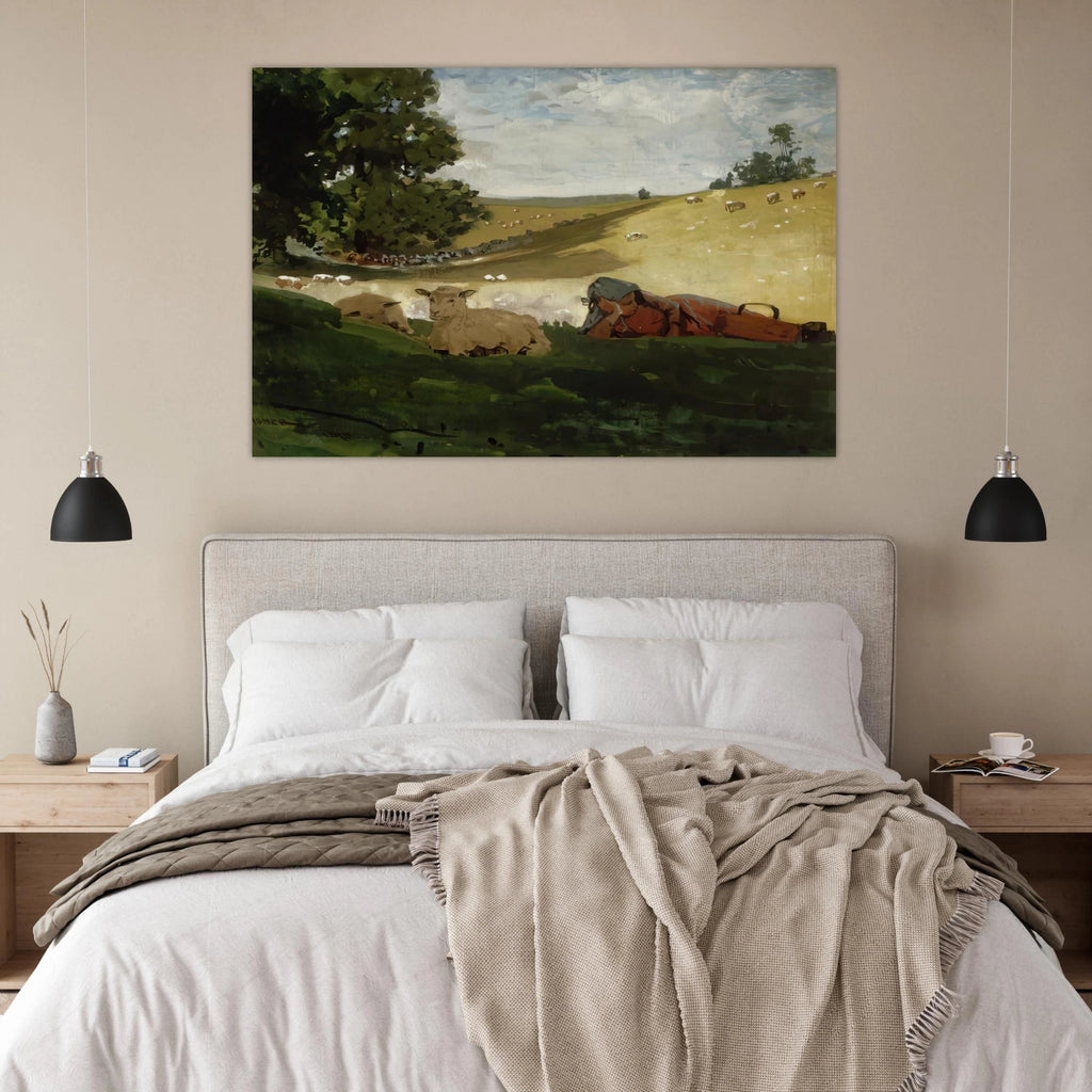 WARM AFTERNOON SHEPHERDESS Poster | Winslow Homer Poster | Winslow Homer Store
