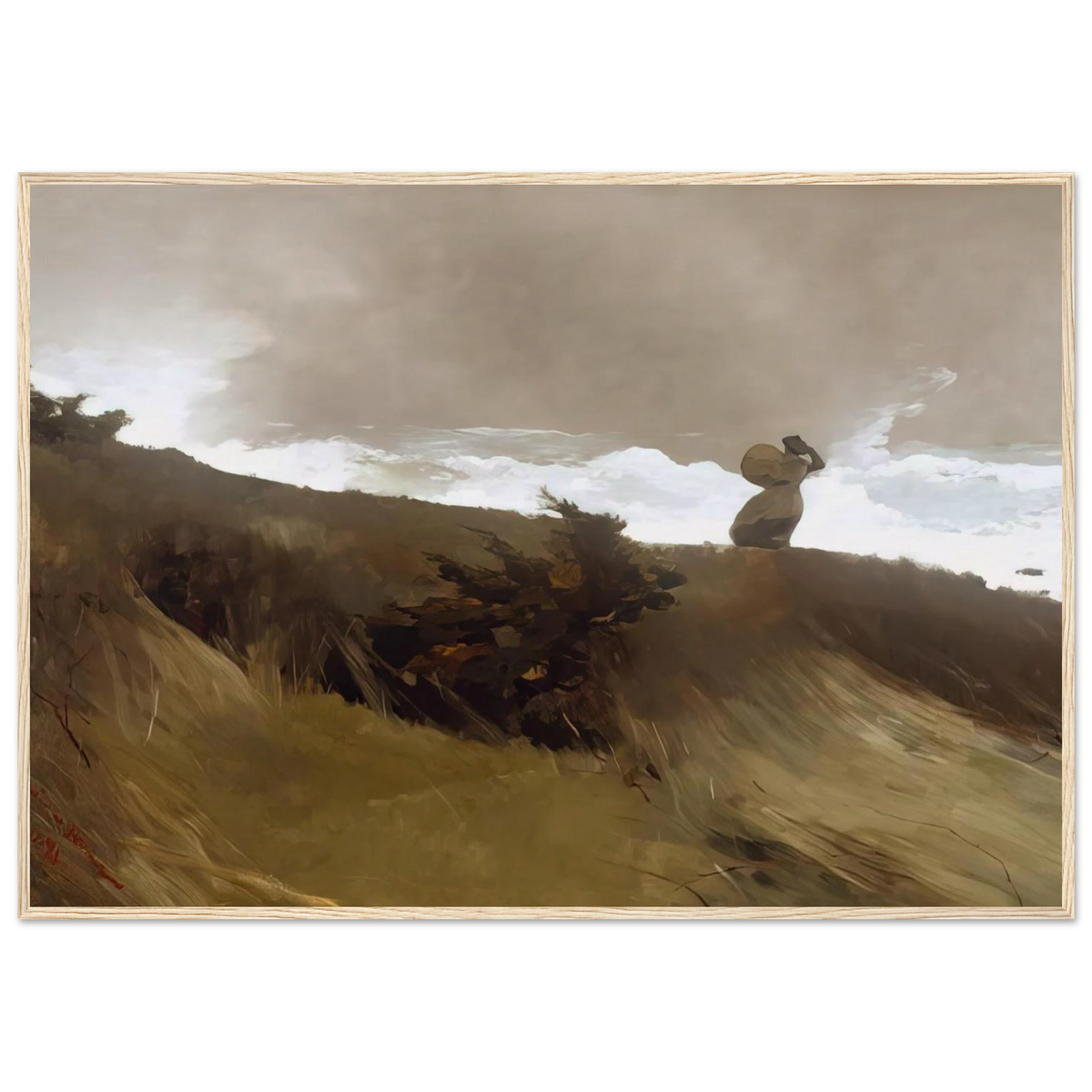 THE WEST WIND Framed Poster | Winslow Homer Framed Prints Wall Art | Winslow Homer Store