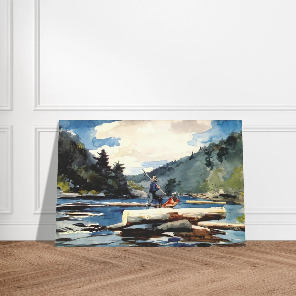 HUDSON RIVER LOGGING Poster | Winslow Homer Poster | Winslow Homer Store