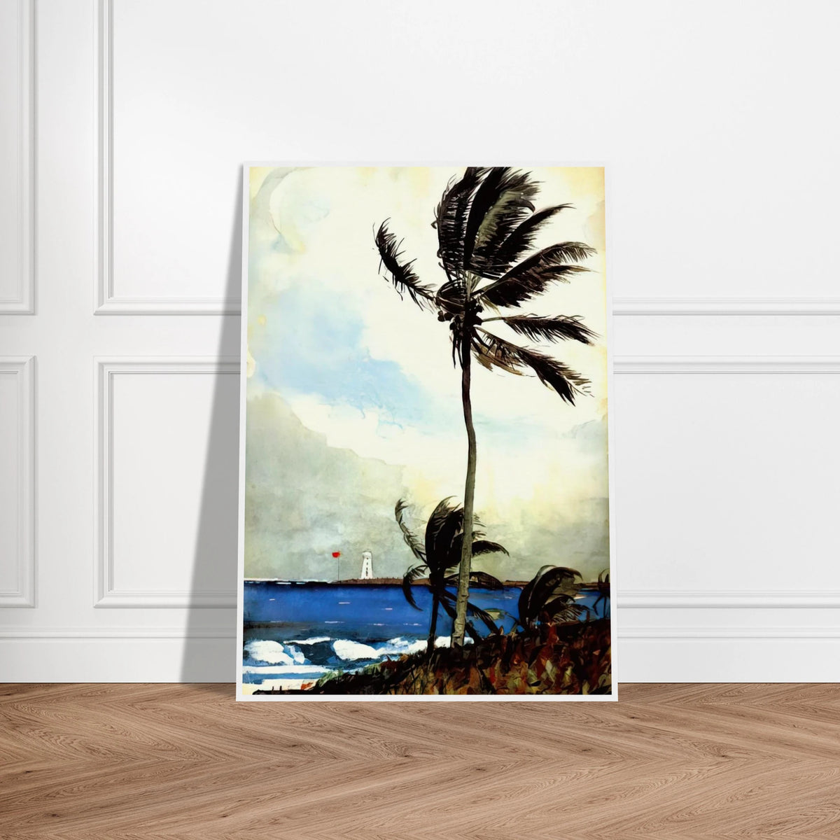 PALM TREE NASSAU Framed Poster | Winslow Homer Framed Prints Wall Art | Winslow Homer Store