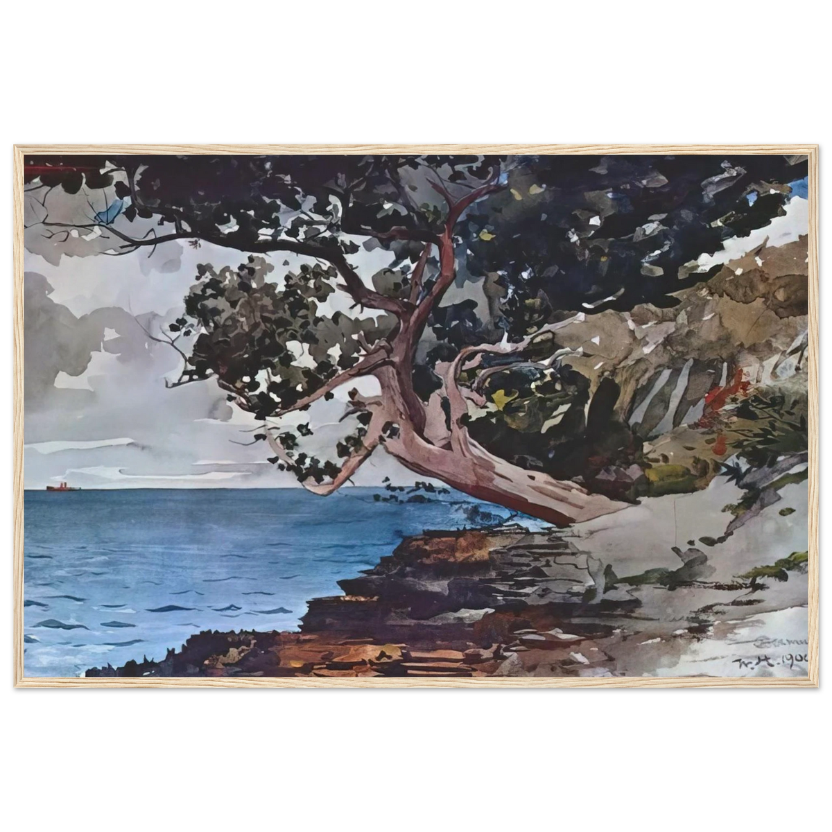 NORTH ROAD BERMUDA Framed Poster | Winslow Homer Framed Prints Wall Art | Winslow Homer Store