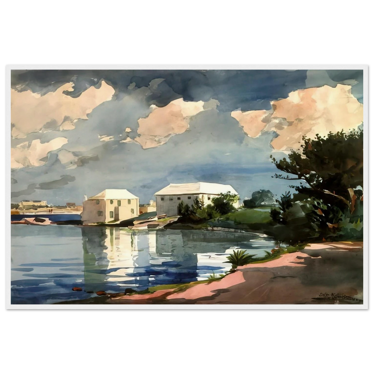 SALT KETTLE BERMUDA Framed Poster | Winslow Homer Framed Prints Wall Art | Winslow Homer Store
