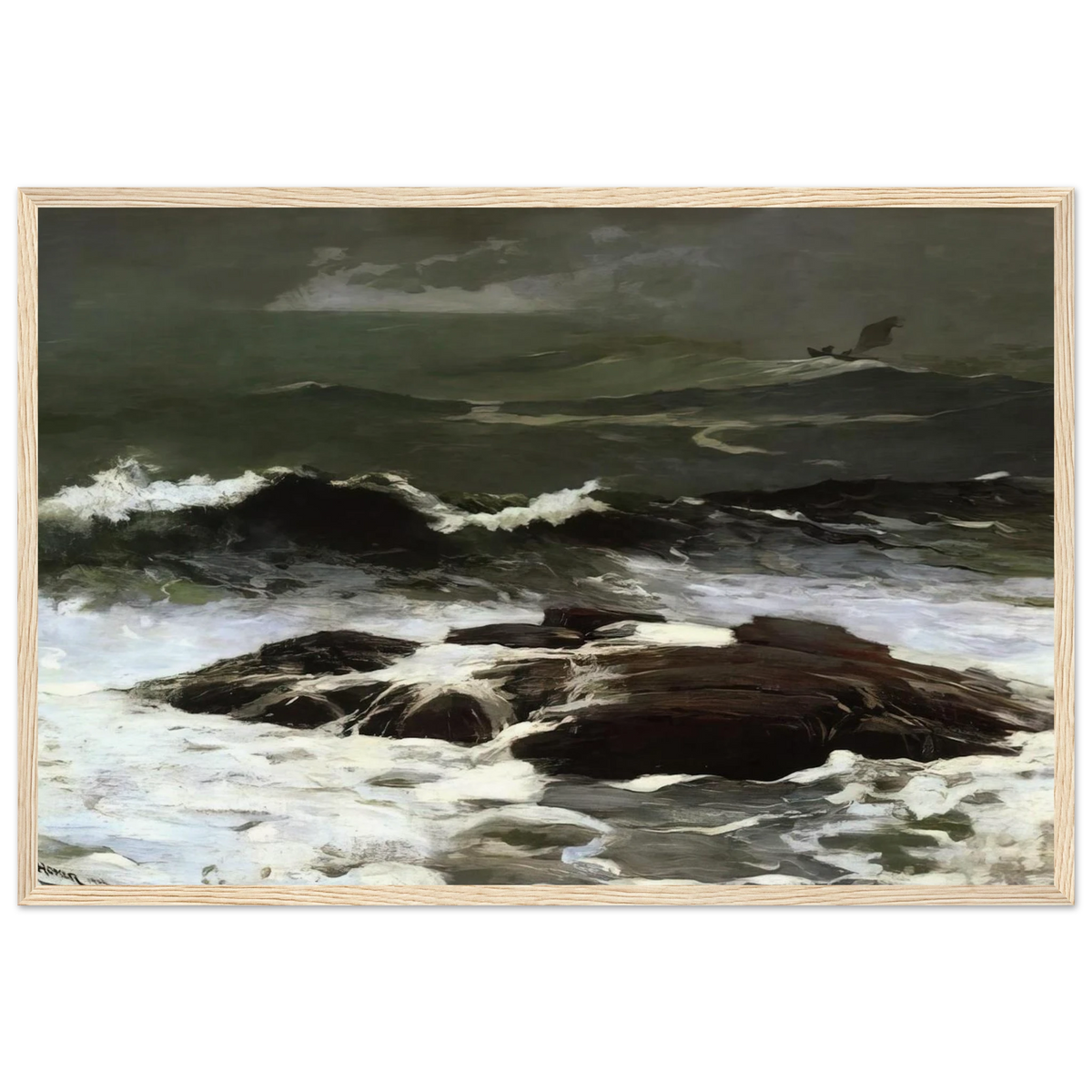 SUMMER SQUALL 1904 Framed Poster | Winslow Homer Framed Prints Wall Art | Winslow Homer Store