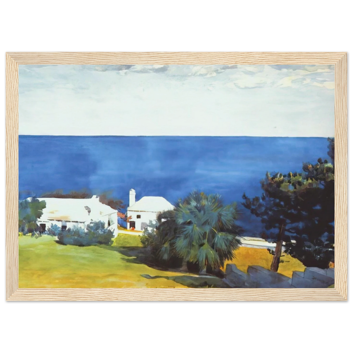 SHORE AT BERMUDA Framed Poster | Winslow Homer Framed Prints Wall Art | Winslow Homer Store