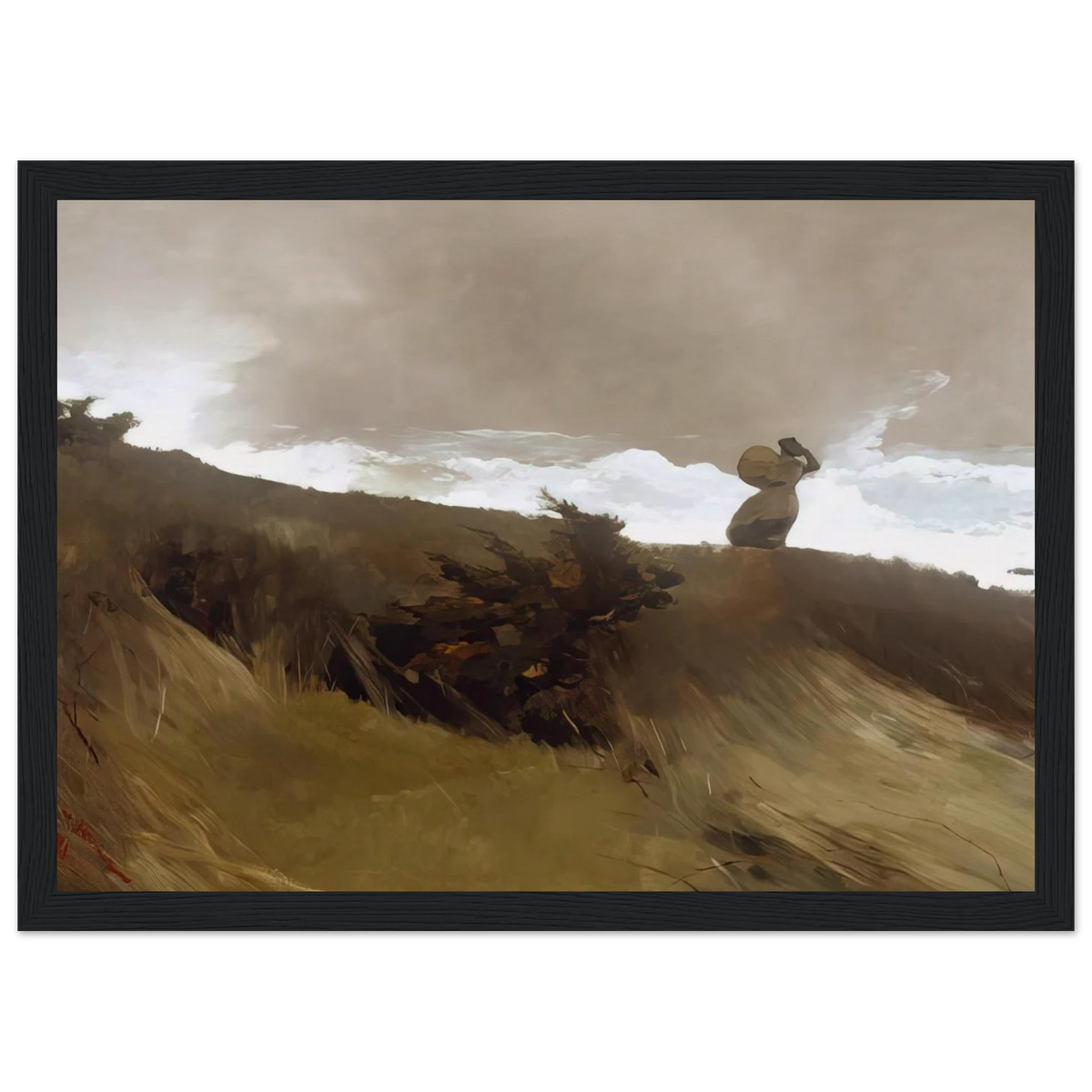 THE WEST WIND Framed Poster | Winslow Homer Framed Prints Wall Art | Winslow Homer Store
