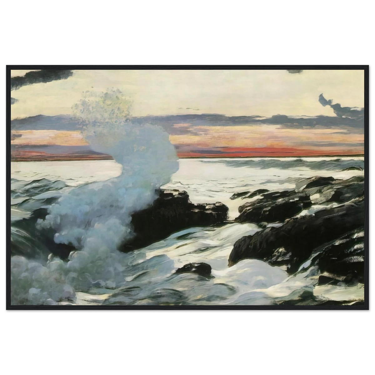 WEST POINT PROUT S NECK Framed Poster | Winslow Homer Framed Prints Wall Art | Winslow Homer Store