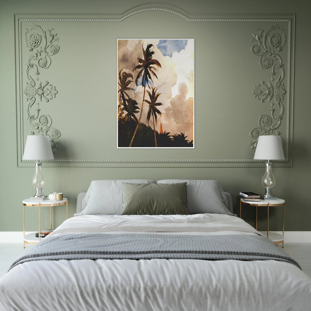 PALM TREES BAHAMAS Framed Poster | Winslow Homer Framed Prints Wall Art | Winslow Homer Store