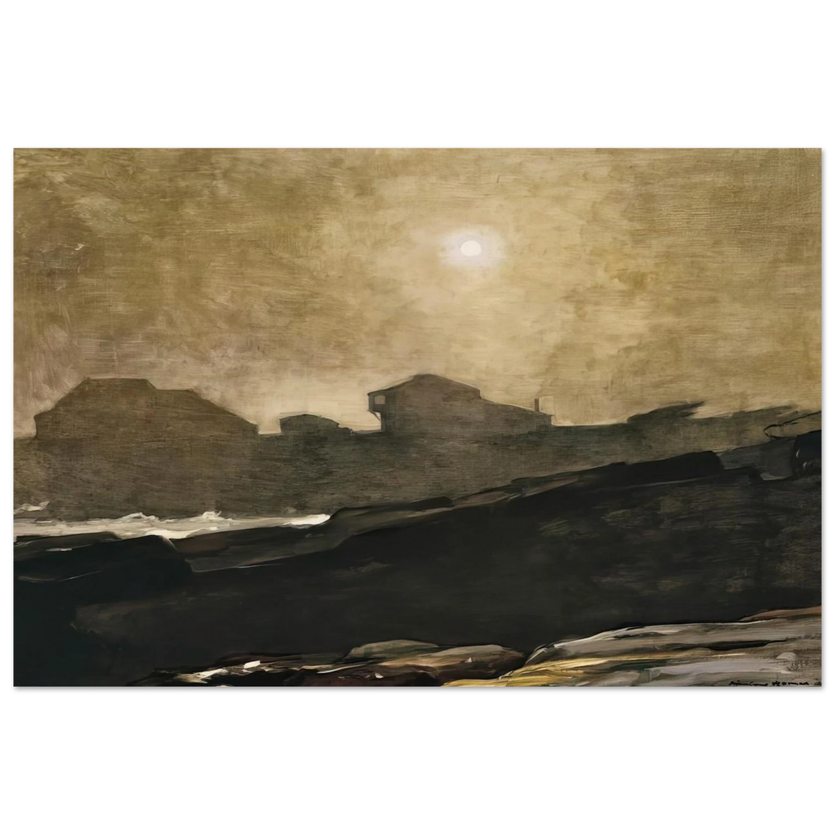 THE ARTISTS STUDIO IN AFTERNOON FOG 1894 Poster | Winslow Homer Poster | Winslow Homer Store